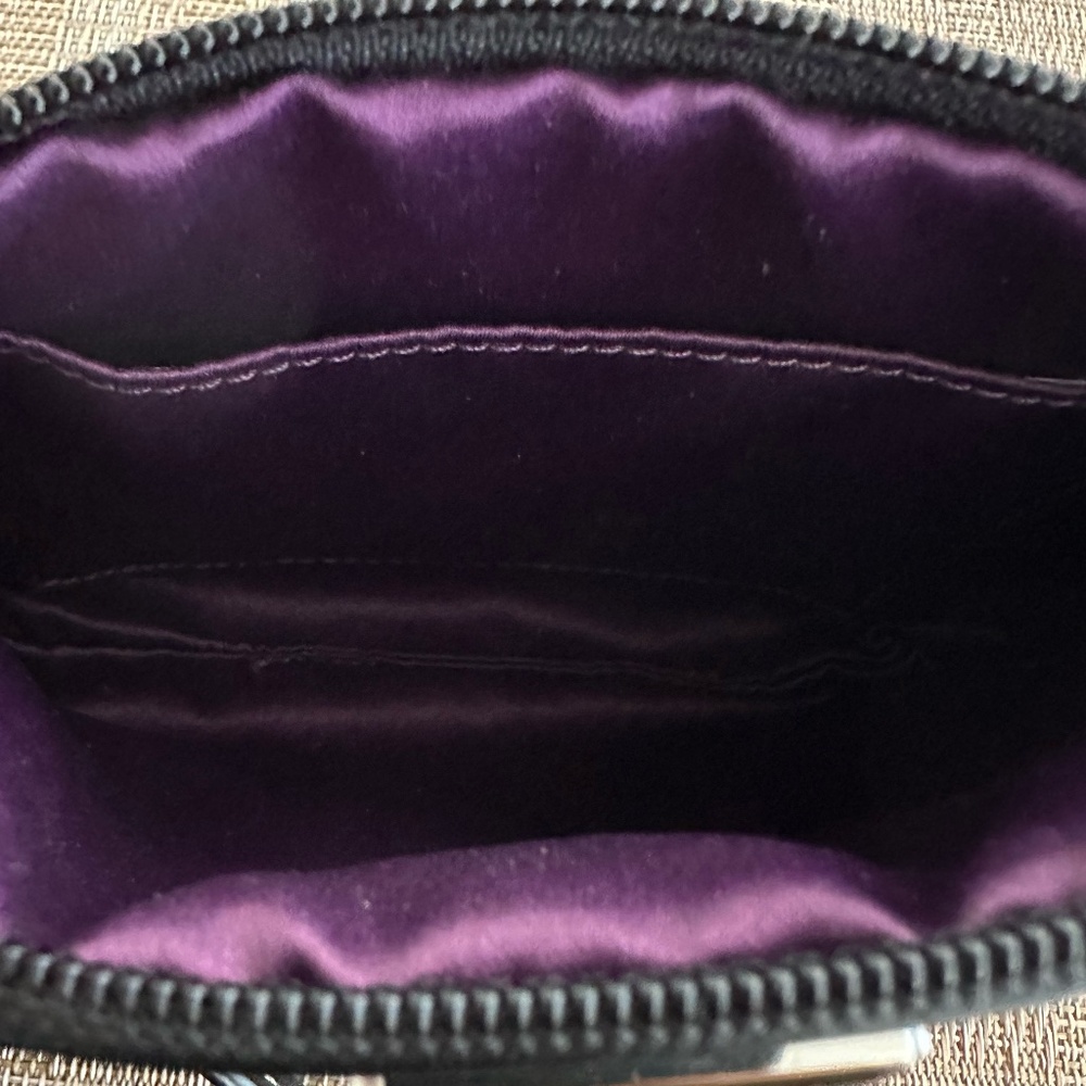 NWT Coach Leather Pleated Medium Wristlet - Black - Picture 2 of 8